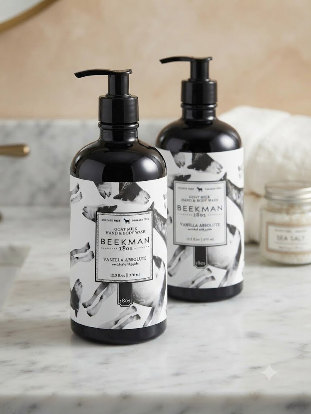 Beekman 1802 Vanilla Absolute Goat Milk Hand & Body Wash (Set of 2) NEW
